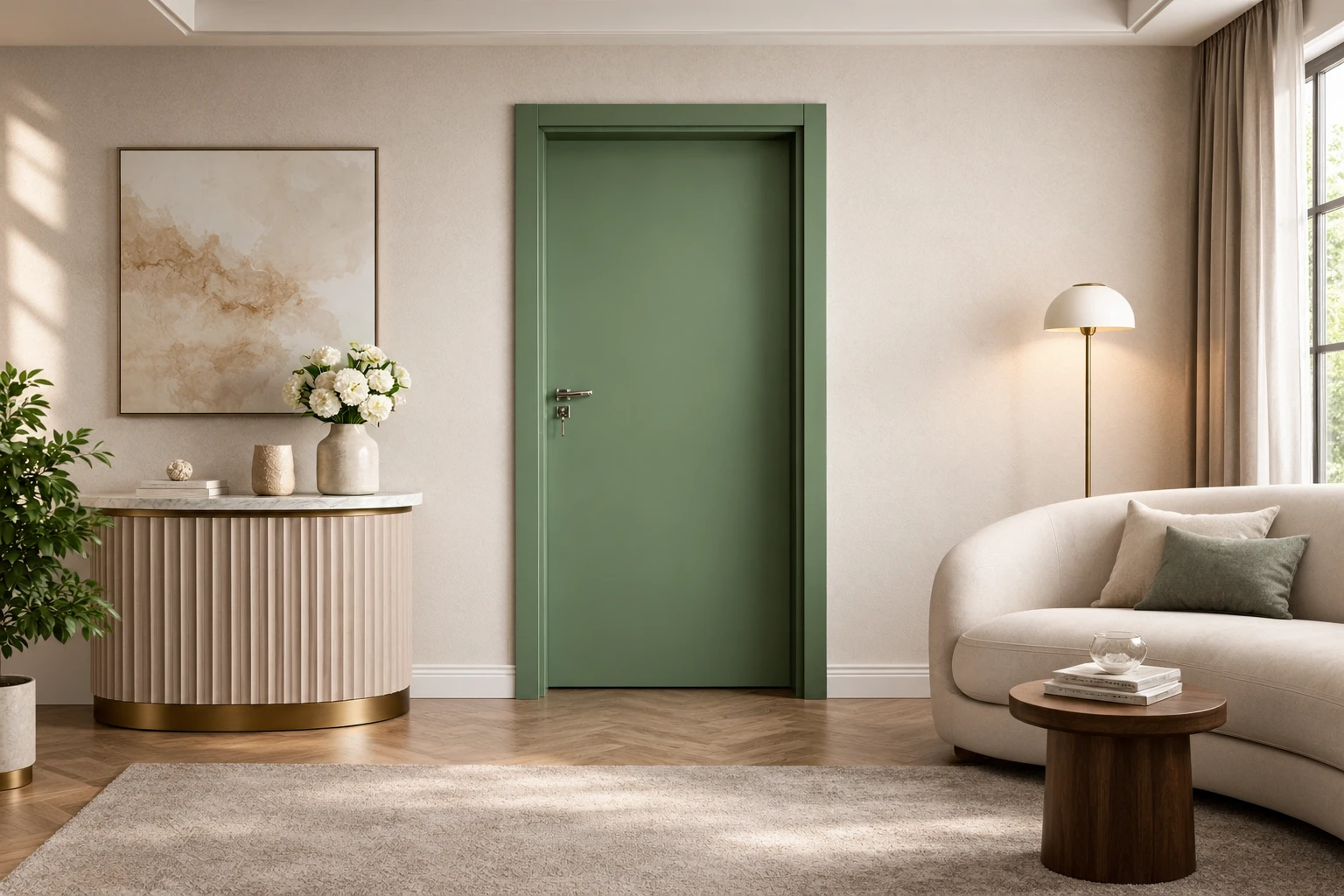 Porta Interna Verde - Linha Supreme | Scharlau Madeiras